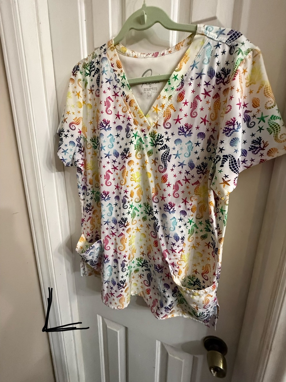 Assorted Medical Scrub Tops - Multi Color Mix - Picture 5 of 14